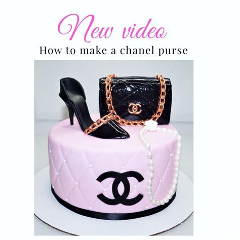 how to make a chanel handbag cake|chanel bag cake topper.